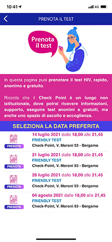 Schermata App